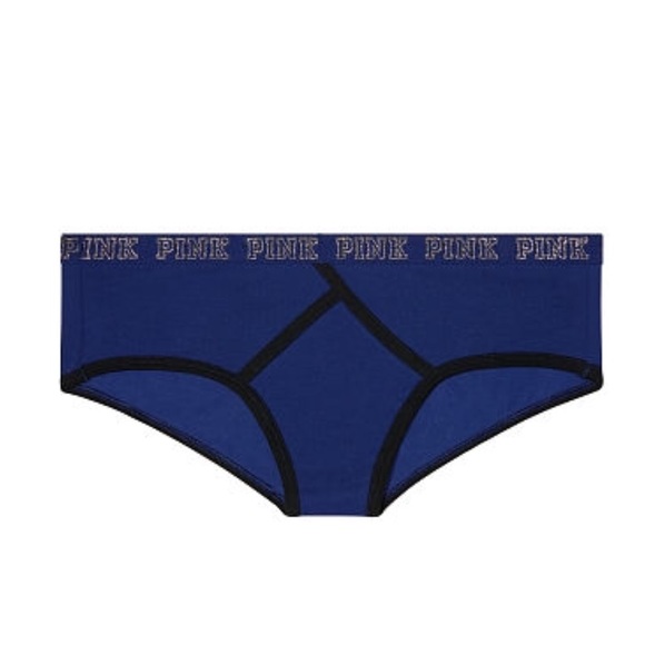 New Victoria’s Secret PINK Logo Hipster Panties - XSmall - Logo Back - Picture 2 of 3